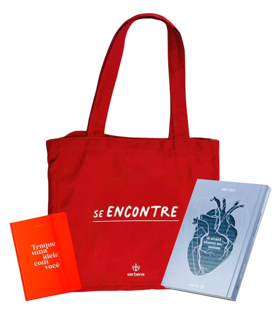 Ecobag, livro e caderno Ser Bene